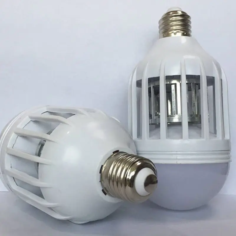 Электромухобойка Светильник лампы 2 в 1 убийц мух E27 светодиодные электронные