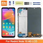 ЖК-дисплей Super AMOLED для Xiaomi Redmi Note 10 4G, ЖК-дисплей, сенсорный экран, дигитайзер, запчасти для Redmi Note10, M2101K7AI, M2101K7