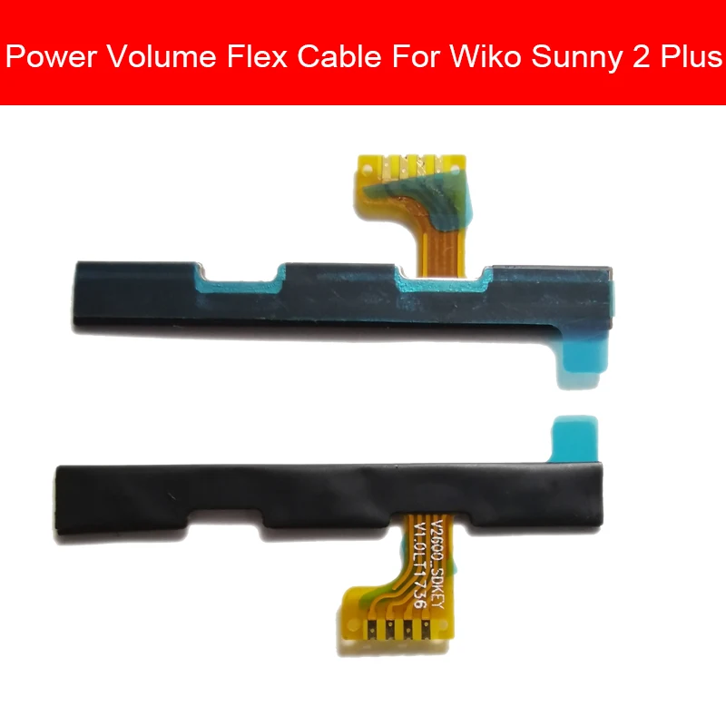 Гибкий кабель питания и громкости для Wiko Sunny 2 plus + кнопка включения переключатель