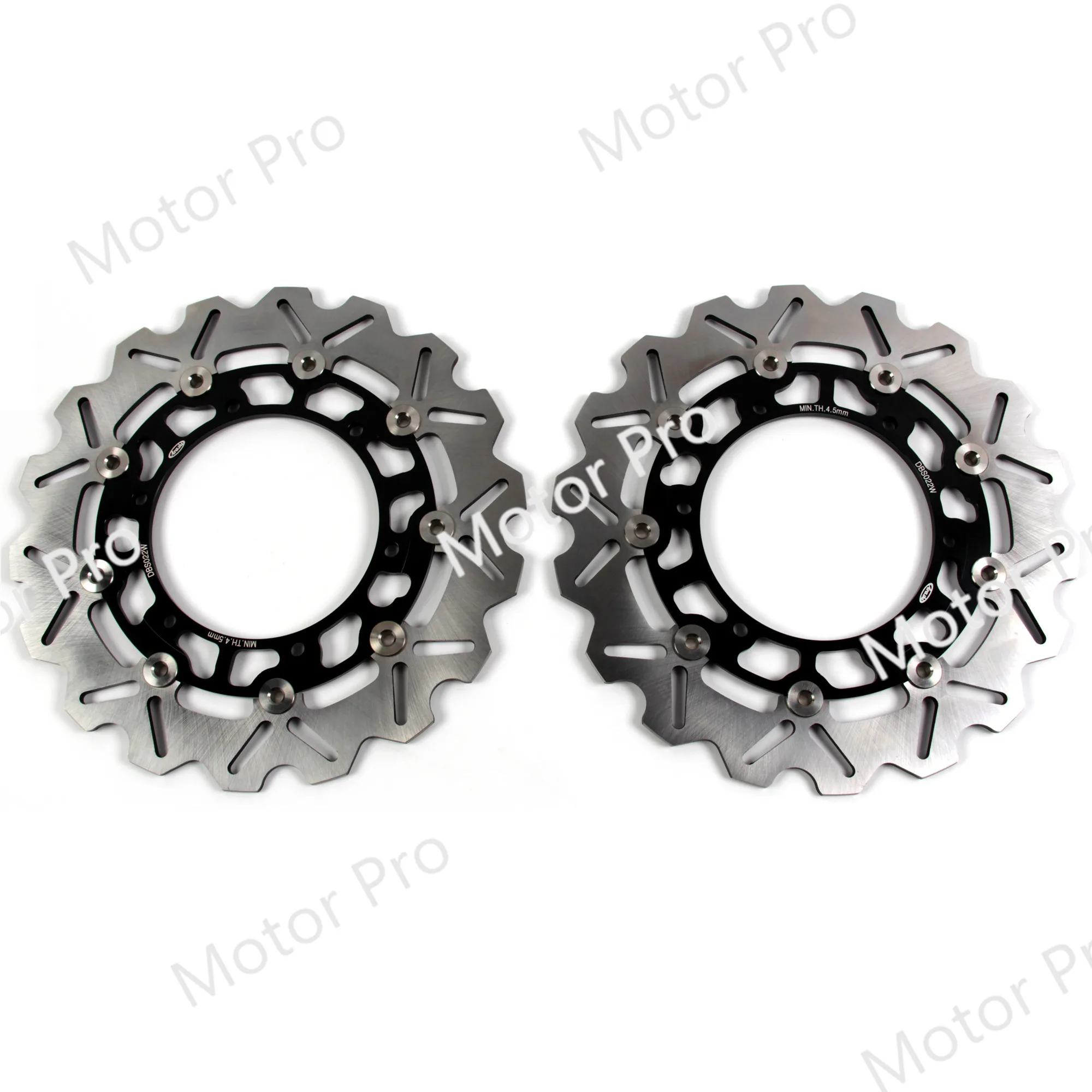 2 шт. плавающий дисковый тормозной диск с ЧПУ для Yamaha TDM 900 2002 - 2014 TDM900 2003 2004 2005 2006 2007