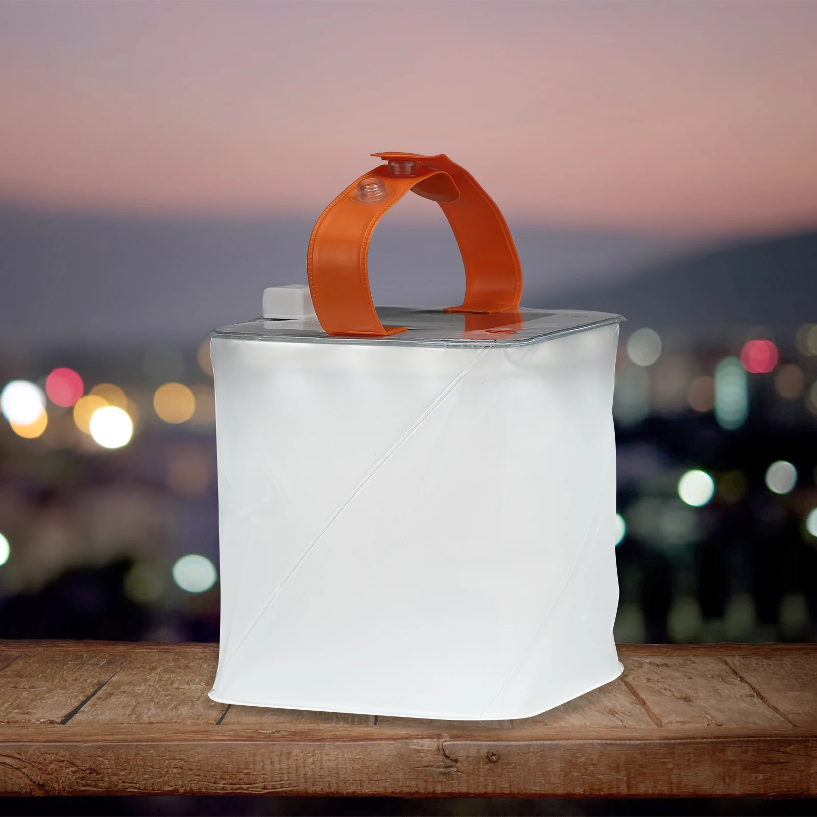 Надувной складной USB-фонарь на солнечной батарее с функцией зарядки для кемпинга