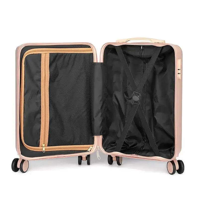2021 New ABS PC Suitcase Carry On Rolling Luggage Beautiful Boarding Cabin Travel Business For Men Women 20 22 24 26 28 Inch