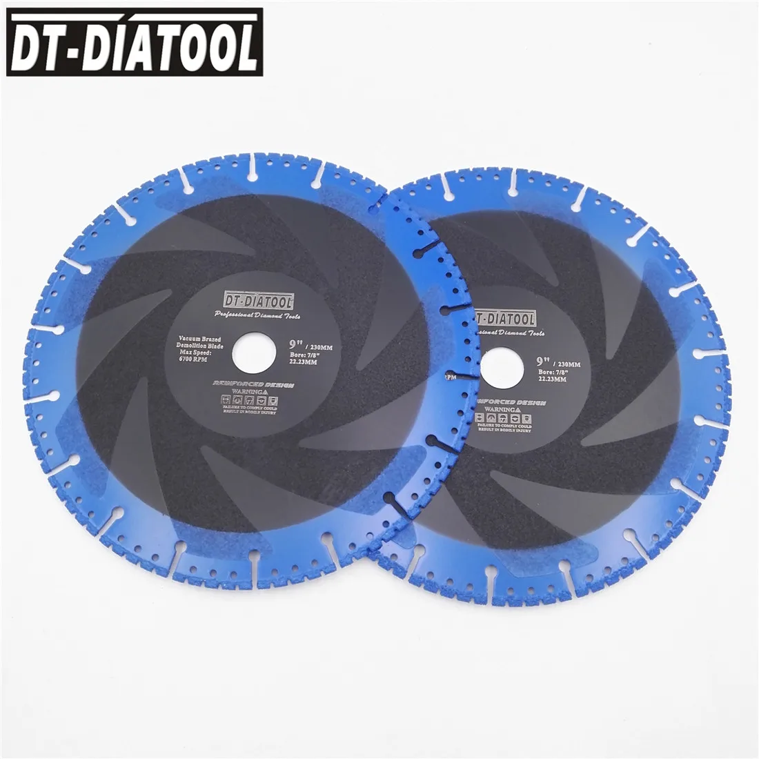 DT-DIATOOL 2 шт. вакуумная пайка алмазный режущий диск для многоцелевой снос пилы чугунная арматура алюминий сталь металл