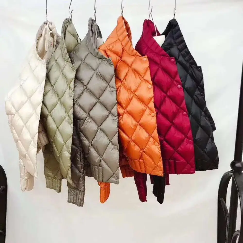 Весенне зимняя женская ультра легкая пуховая куртка высококачественное модное