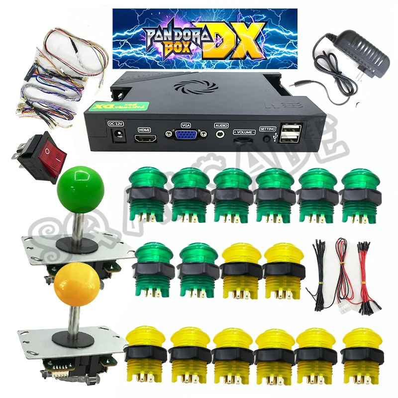 Аркадная игра консоли Diy Kit ящик Пандоры DX 3000 в 1 с 34 * 3d игры 5Pin джойстик BL