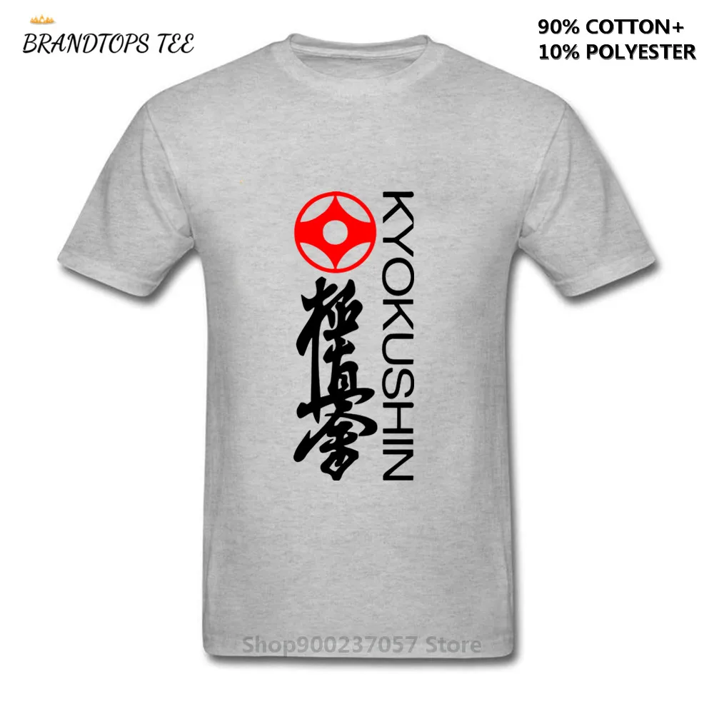 Мужская Футболка Kyokushin Karate нанесение логотипа kai Masutatsu Oyama Япония kanji под заказ |