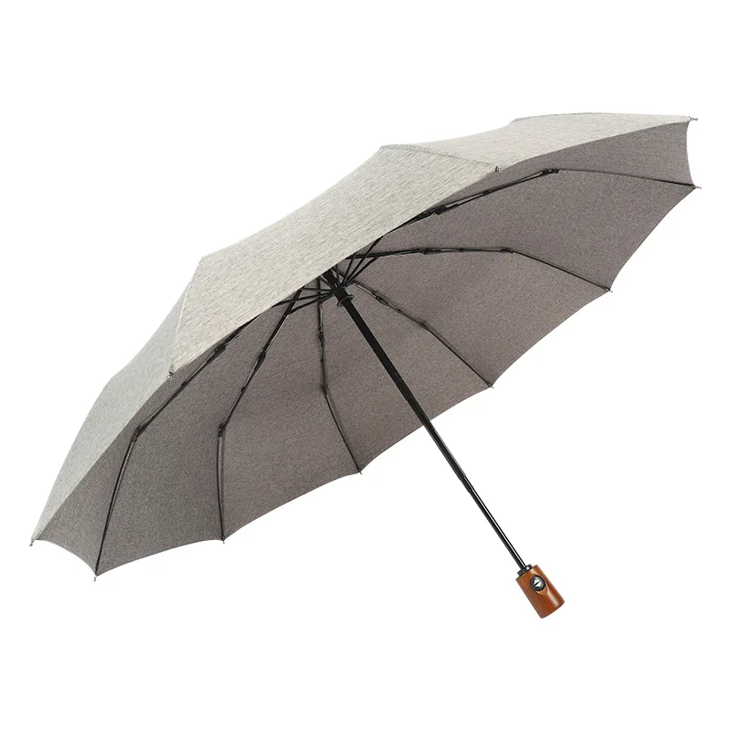 Paraguas Plegable de estilo Retro para hombre, sombrilla de lluvia totalmente automática...