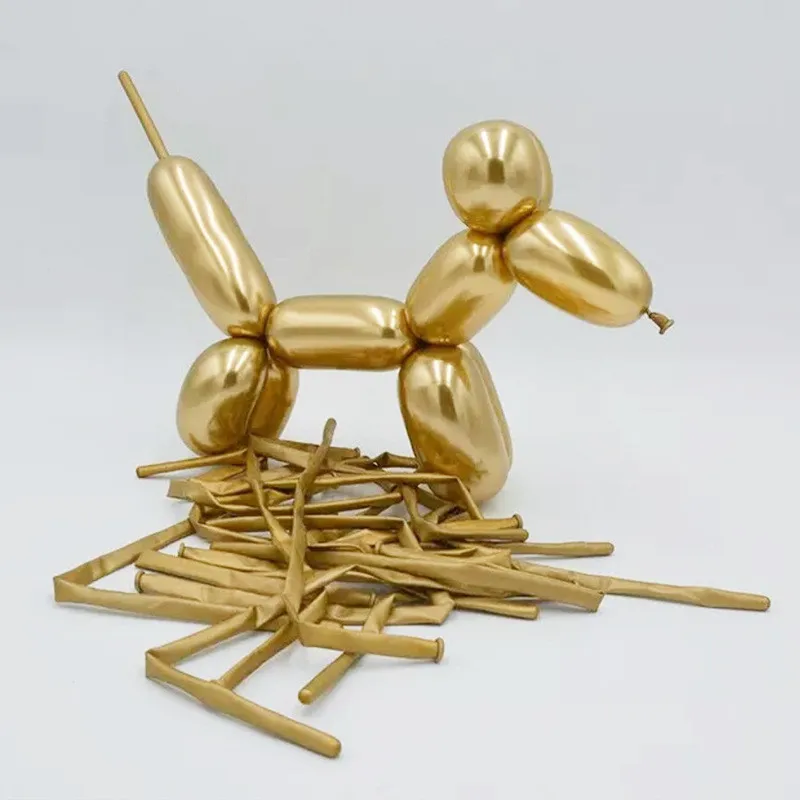 100 шт. металлические Волшебные Длинные Воздушные шары в полоску на день рождения