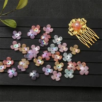 100pcslot new creative 15mm acrylic flower torus beads connectors for diy earrings hairpin jewelry making accessories material