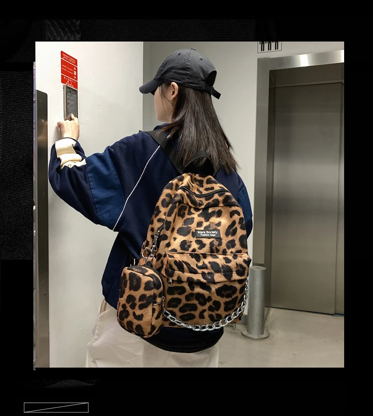 

PB029 2021 Large capacity Backpack Simple and large-capacity Korean version of the wild middle schoolbag backpack