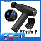 32 ЖК-дисплей Дисплей массажный пистолет панель пистолет спортивные терапевтическая, для мышц Массажер для тела релаксации боли для похудения и формирования с сумкой в комплекте