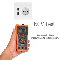 digital multimeter njty t21d dcac voltage current meter handheld ammeter ohm diode ncv tester 6000 counts multitester