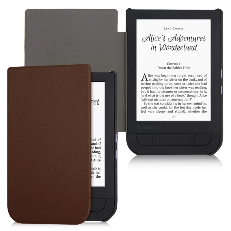 Brown BOZHUORUI Smart case для Pocketbook 631 читалка, touch HD/Touch HD 2 Ruby Red искусственная кожа Магнитная крышка с автоматическим Уэйк/сна - Цвет: Brown