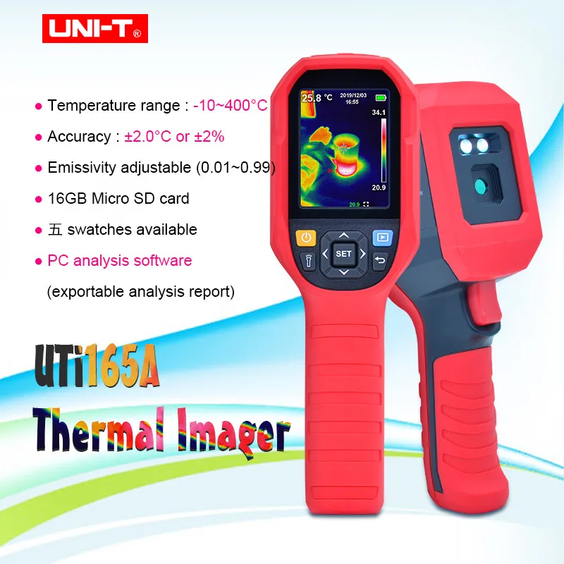 UNI T UTi165A Инфракрасный Тепловизор высокоточная тепловизионная камера Обнаружение