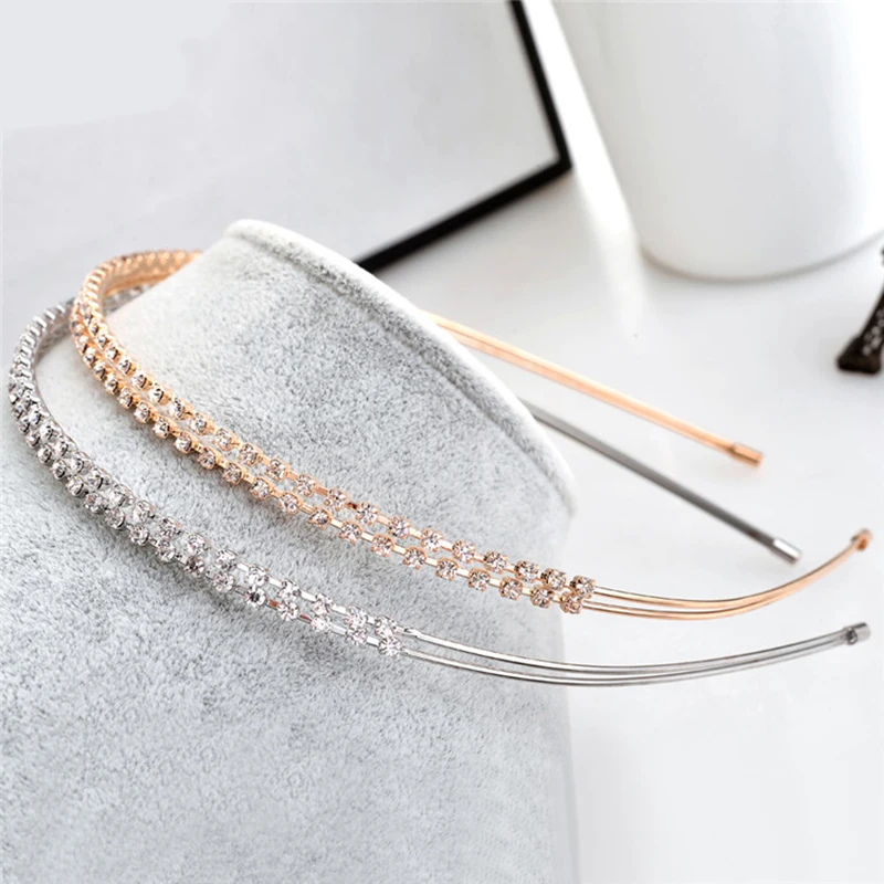 

1PC Girls Shiny Luxury Rhinestone Hair Band Diamond Hair Hoop Hair Accessories for Women Crystal Headbands Headwear