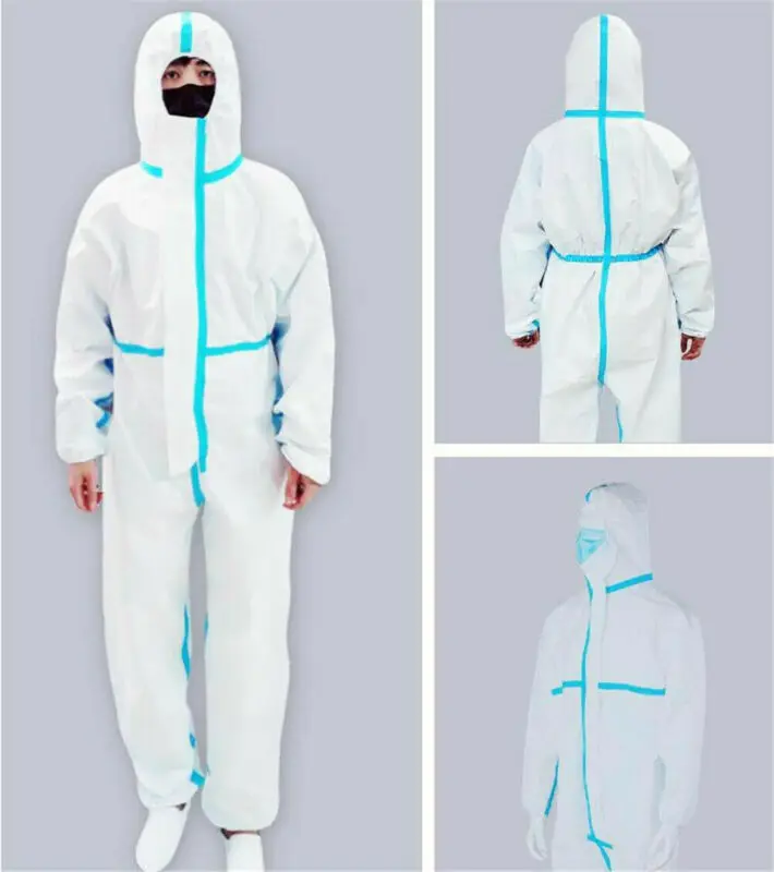 Одноразовый водонепроницаемый маслостойкий Защитный Комбинезон для защиты от