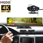 Зеркало заднего вида с GPS-трекером HGDO, видеорегистратор с камерой заднего вида с разрешением 3840*2160P и приборной панелью, с разрешением 415 P