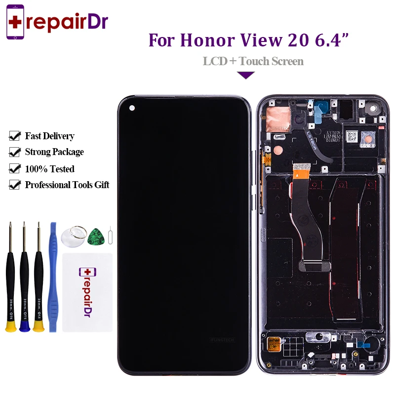 Оригинальный ЖК дисплей для Huawei Honor View 20 с сенсорным экраном и дигитайзером в