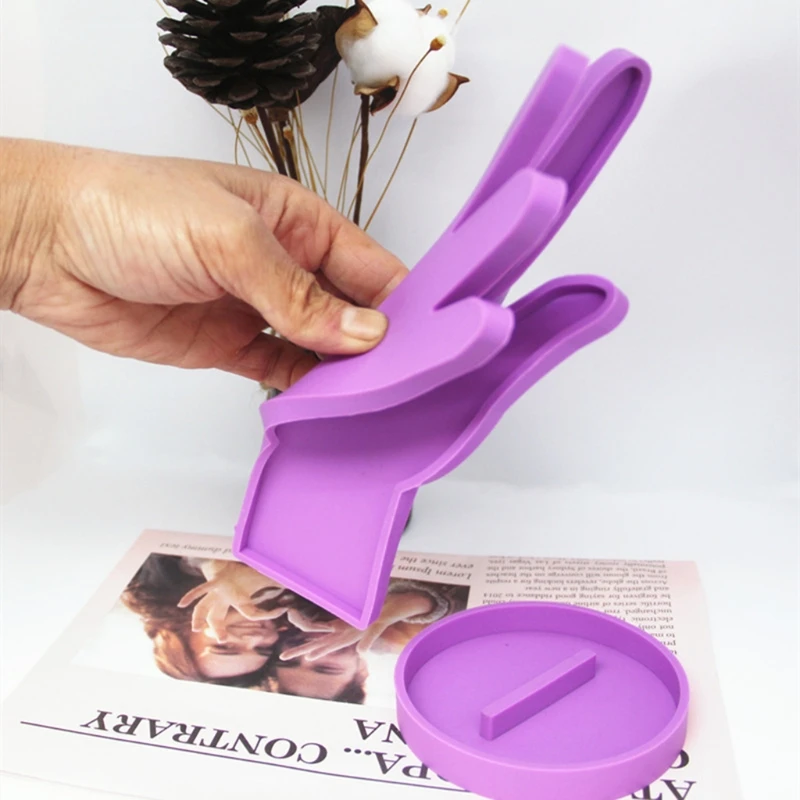 

Hand-Shaped Jewelry Display Mold Earrings Bracelet Storage Silicone Mold Jewelry Stand Mold Craft Tools for DIY Decorations