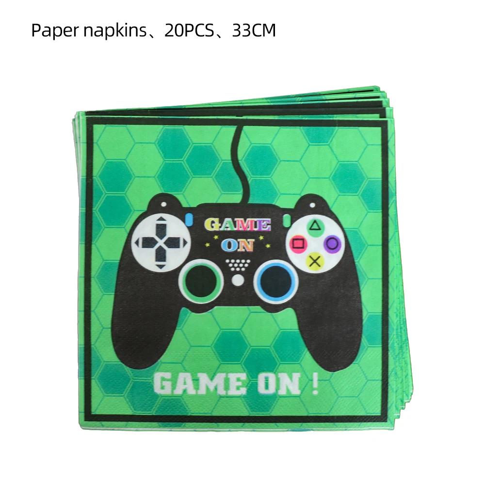 

Набор принадлежностей для вечерние-видеоигра на это-серия для вечерние НКИ, праздник, день рождения, карнавал, одноразовые украшения