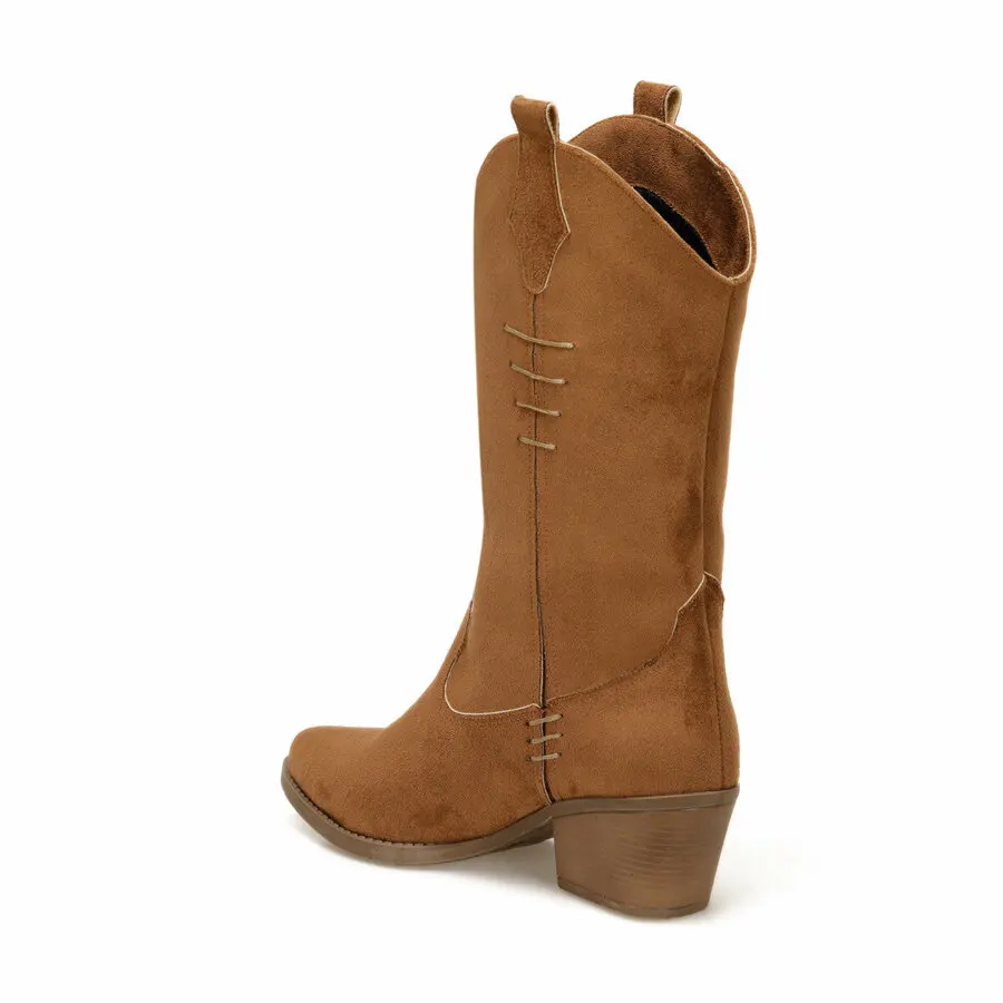 

Women Boots Butigo Mindy Tan Women'S Heeled Boots