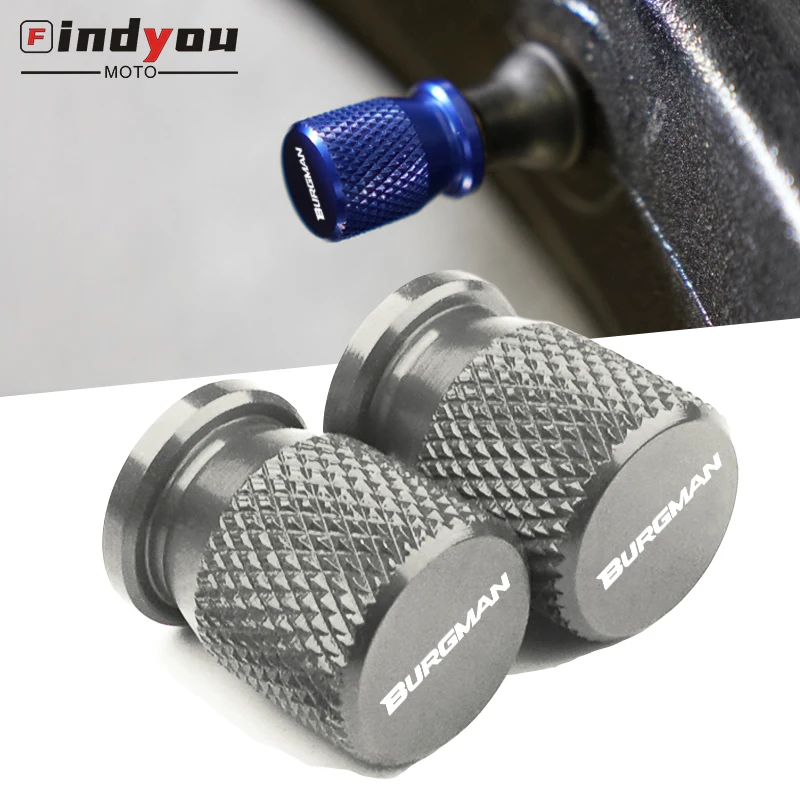 For BURGMAN 650 400 125 200 250 AN650 AN400 AN125 AN200 CNC Accessorie Wheel Tire Valve Air port Stem Caps Airtight Covers | Автомобили и