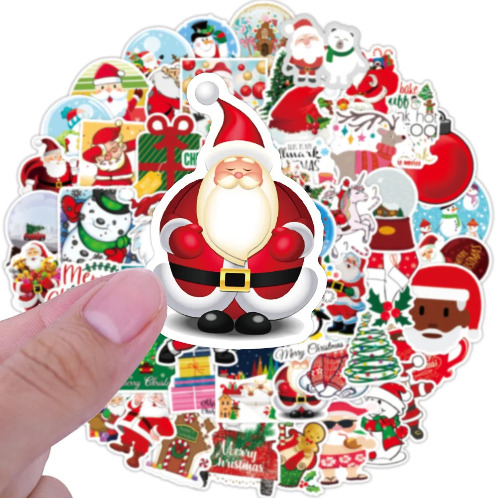 

10/30/50/100PCS Christmas Cartoon Stickers Laptop DIY Fridge Guitar Luggage Car Funny Graffiti Anime Sticker Decals Kid Toys