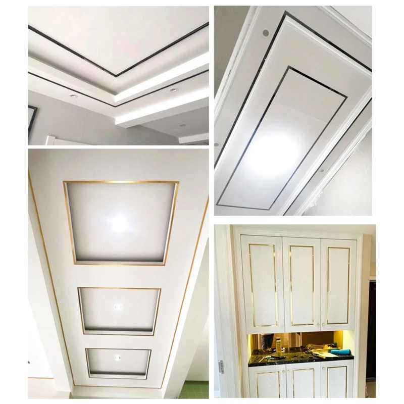 Домашний декор линия талии водонепроницаемая Золотая серебряная черная