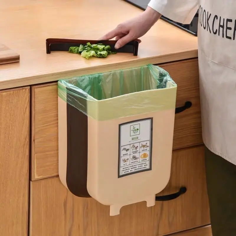 

Kitchen Storage Plastic Trash Bin For Recycling Bins Nordic Rectangle Modern Trash Can Cocina Household Cleaning Tools BD50WB