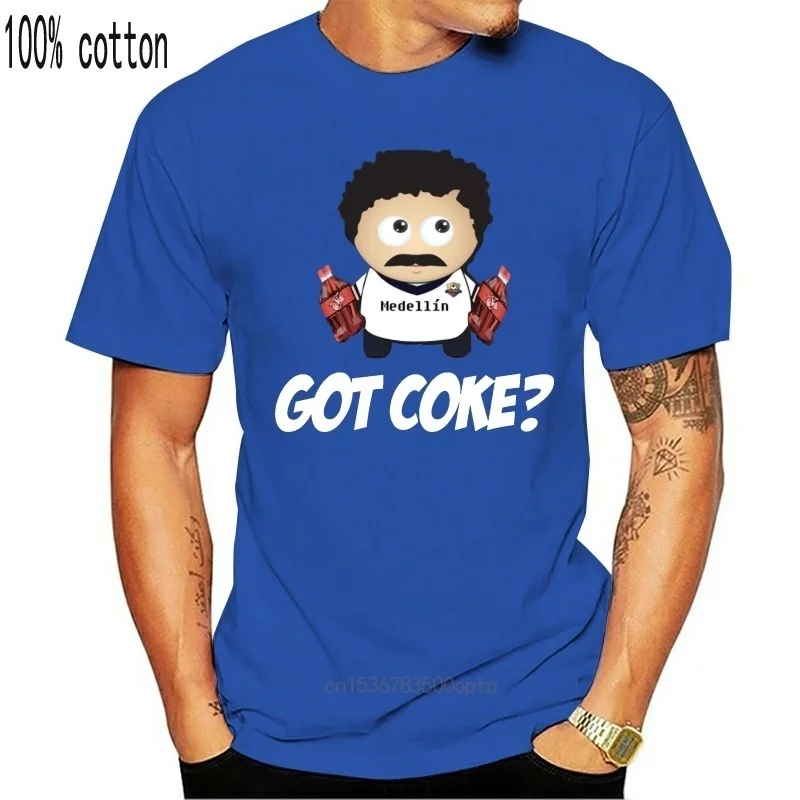

pabo escobar go t coke t shirt Knitted tee shirt O Neck gents Cute Comical Spring Autumn Vintage shirt