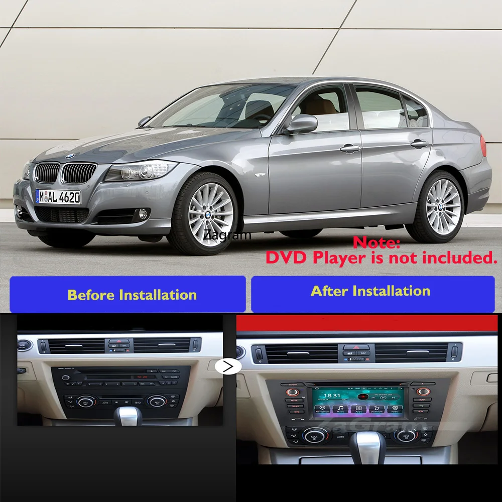 9-дюймовый 2 Din Автомобильный Кабель Fascia ДЛЯ Bmw 3 серии E90 E92 E93 2005-2012 панель Cd Dvd плеер