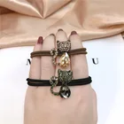 Женская резинка для волос, с кристаллами, в виде кошки, элегантная, изысканный шнур, красная, с сеткой для девочки