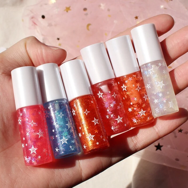 Водонепроницаемый желе блеск для губ многослойное стекло отражающим стеклом