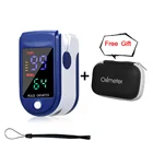 Пульсоксиметр на палец с цветным светодиодным экраном, портативный измеритель пульса и уровня кислорода в крови, 4 цвета