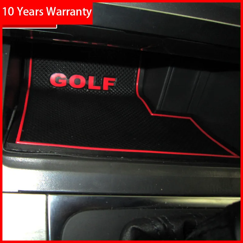 3D резиновый коврик для VW Golf 7 MK7 2013 2019 подушка в виде чашки с желобом