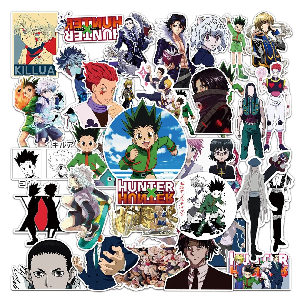 

10/30/50PCS Anime Hunter X Hunter Sticker Notebook Trolley Case Bike Scooter Waterproof Graffiti Gift Toy Sticker Wholesale