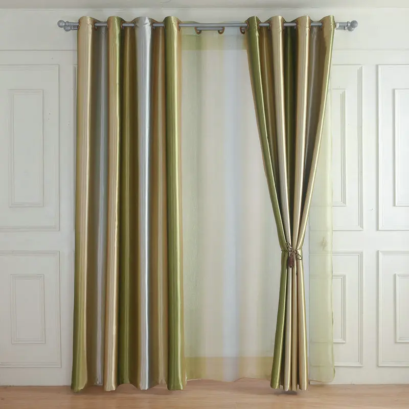 Затемняющие Шторы для Гостиной Спальня Полоса Тюль на Окна Радуга Занавески