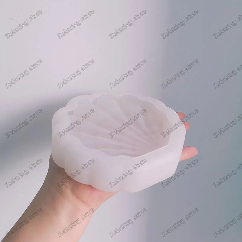Креативная коробка для украшений в форме ракушки бетонные формы хранения