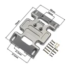 Шасси из алюминиевого сплава, Центральная противоскользящая пластина с винтовым сменным аксессуаром, подходит для Axial SCX10 110 RC Crawler Car Parts