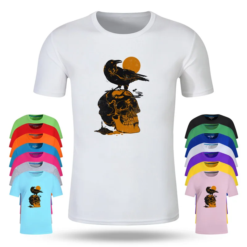 

Birds Crow Fashion Cotton Big Size Students Summer T-Shirt Short Sleeve Men Women Boys Girls T Shirt Tees Kids Tshirt