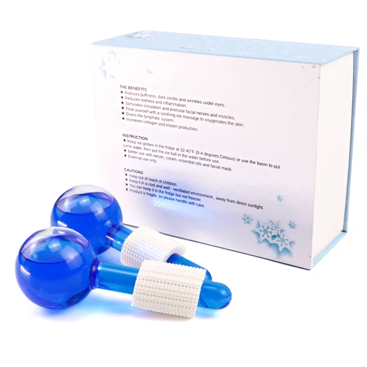 Ice Globles Roller Ball Facial Massage Tools for Skin Treatment with Box by Poleview |