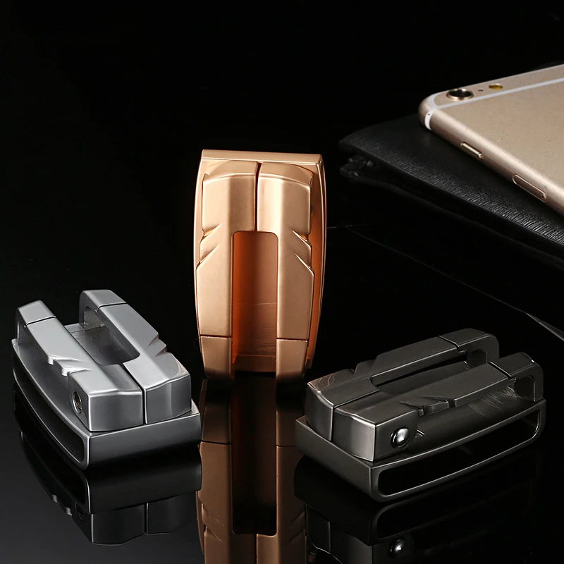 С двойной пряжкой бизнес High end автомобильный брелок для ключей с украшение