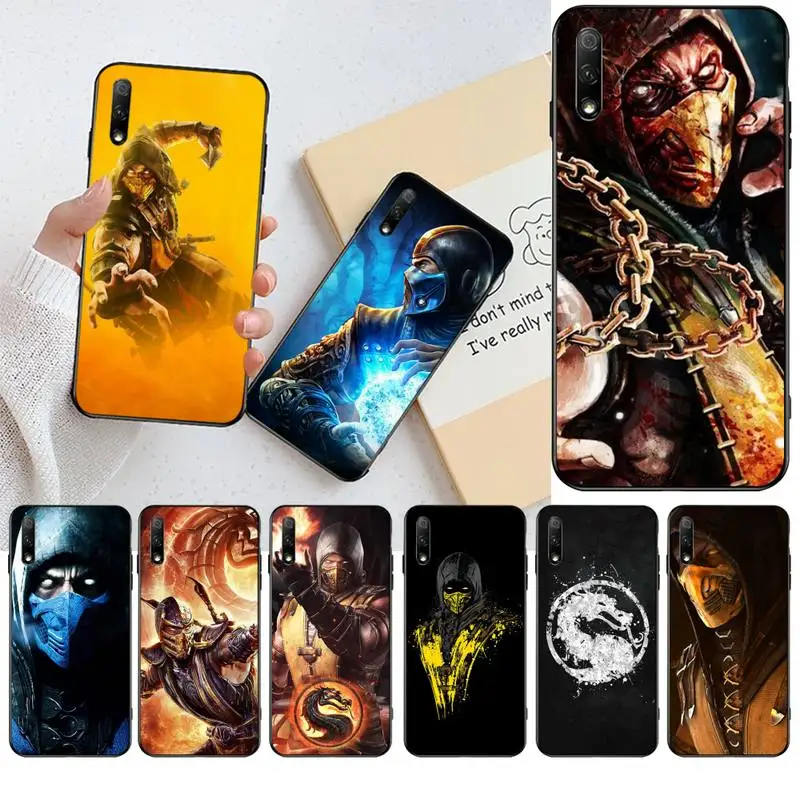 

YJZFDYRM Scorpion In Mortal Kombat Coque Shell Phone Case For Huawei Nova 6se 7 7pro 7se honor 7A 8A 7C Prime2019