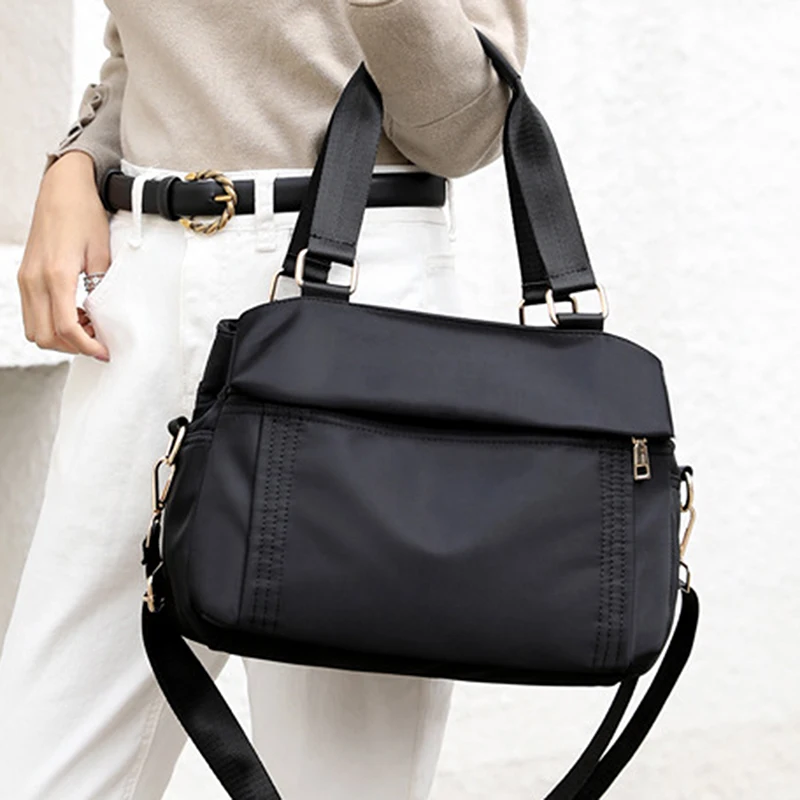 

2021 New Women's Shoulder Bags Top-Handle Bags High Quality Nylon Ladies Leisure Totes Crossbody Bag Female Handbags Hot Sale