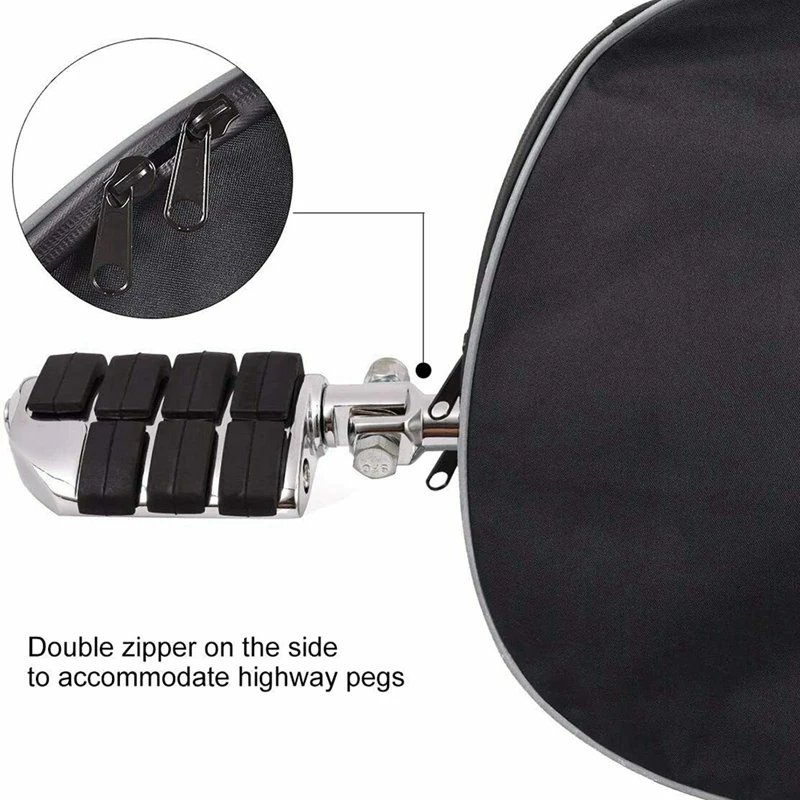 

Soft Lowers Chaps Engine Guard Cover Leg Warmer for 1980-2020 Touring and Trike Models Road King Street Glide