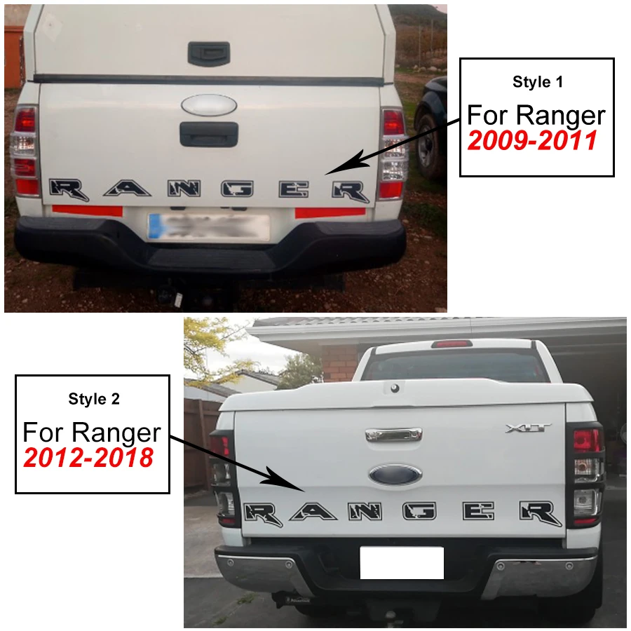 1 шт. виниловые наклейки на заднюю дверь для ranger 2012 2013