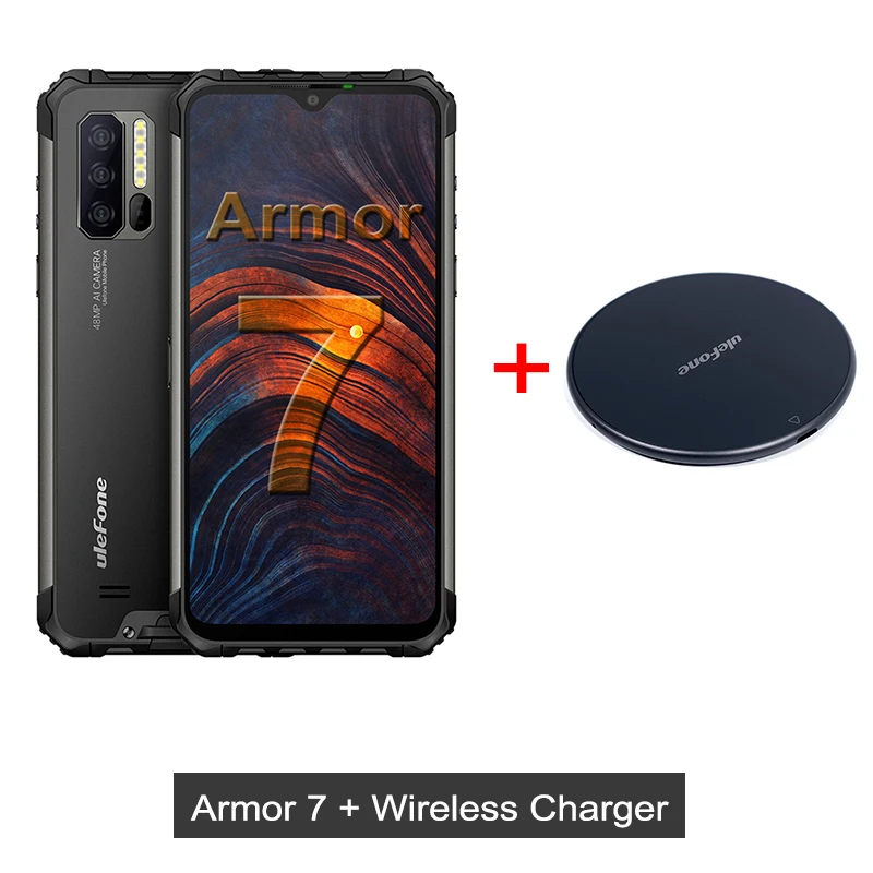 Armor 7 n UF002 Смартфон Ulefone Armor 7 IP68, трекер сердечного ритма, Android 9,0, NFC Helio P90, четыре ядра, 6,3 дюйма, 8 ГБ+ 128 ГБ, 48MP, 4G, 5500 мАч, телефон - Цвет: Armor 7 n UF002