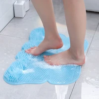 mental protection pvc round bathroom mat non slip bathing artifact rubbing back massage mat bath suction cup non slip mat