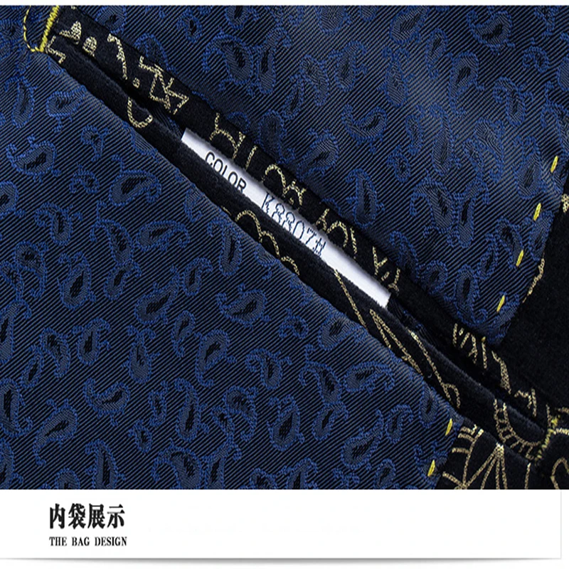 

Luxury Paisley Print Mens Suit Jacket 2019 Autumn High-Grade Single Button Blazer Men Slim Fit Party Wedding Veste Costume Homme
