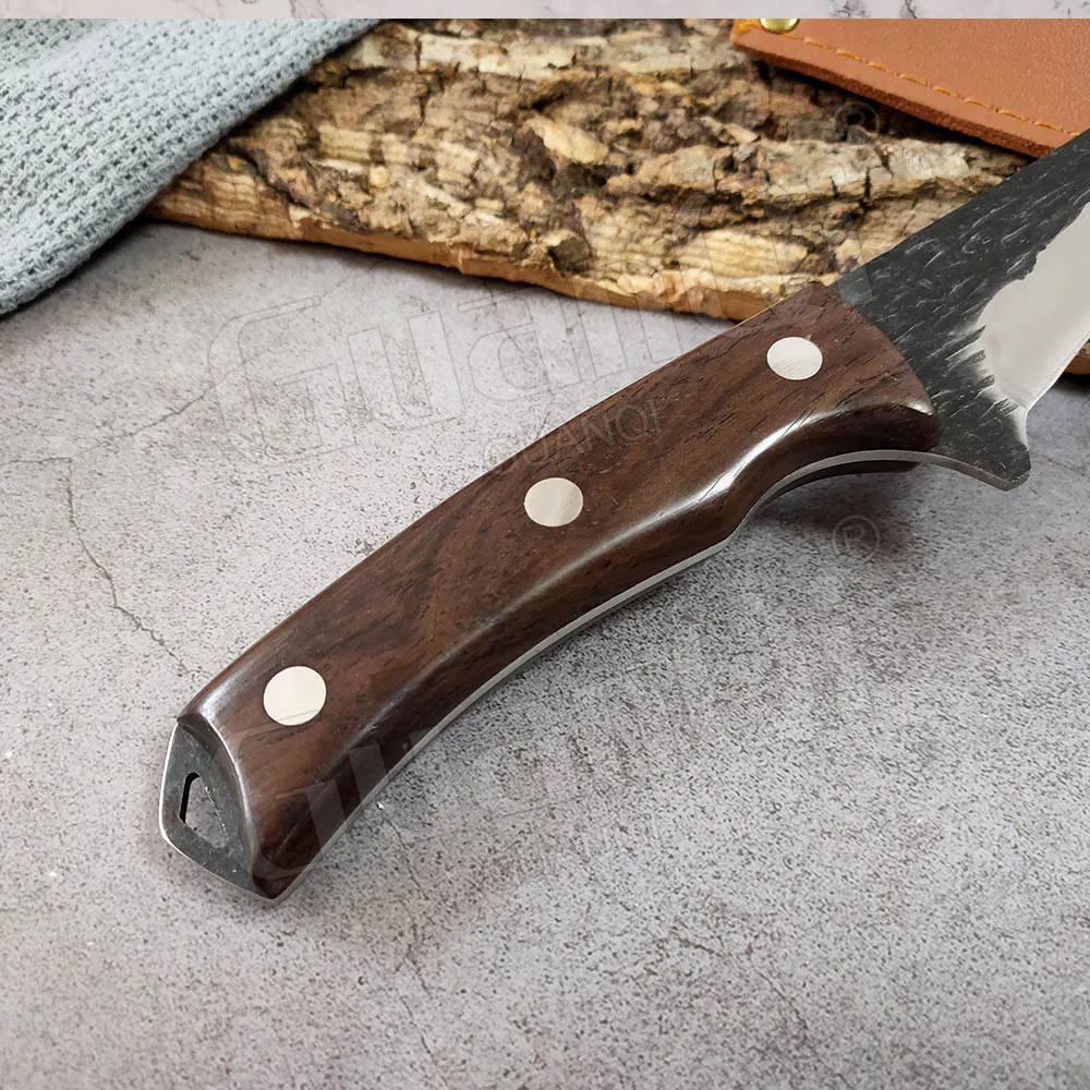 Кованый нож шеф-повара из нержавеющей стали специальный для резки свиней и овец